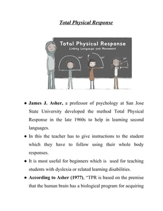 Methods of teaching a Language assignment of LLE .docx