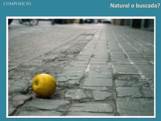 COMPOSICIÓ
Natural o buscada?
 