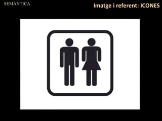 SEMÀNTICA
Imatge i referent: ICONES
 