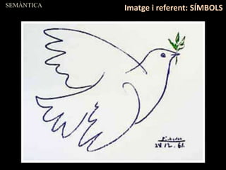 SEMÀNTICA
Imatge i referent: SÍMBOLS
 