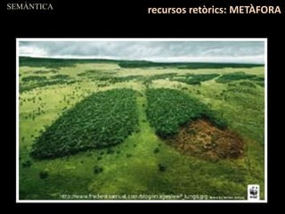 SEMÀNTICA
recursos retòrics: METÀFORA
 