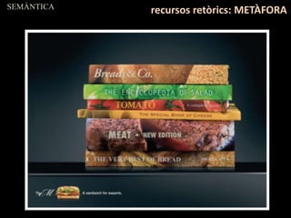 SEMÀNTICA
recursos retòrics: METÀFORA
 