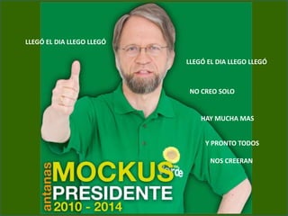 LLEGÓ EL DIA LLEGO LLEGÓLLEGÓ EL DIA LLEGO LLEGÓNO CREO SOLOHAY MUCHA MASY PRONTO TODOSNOS CREERAN