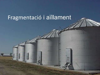 11Fragmentació i aïllament