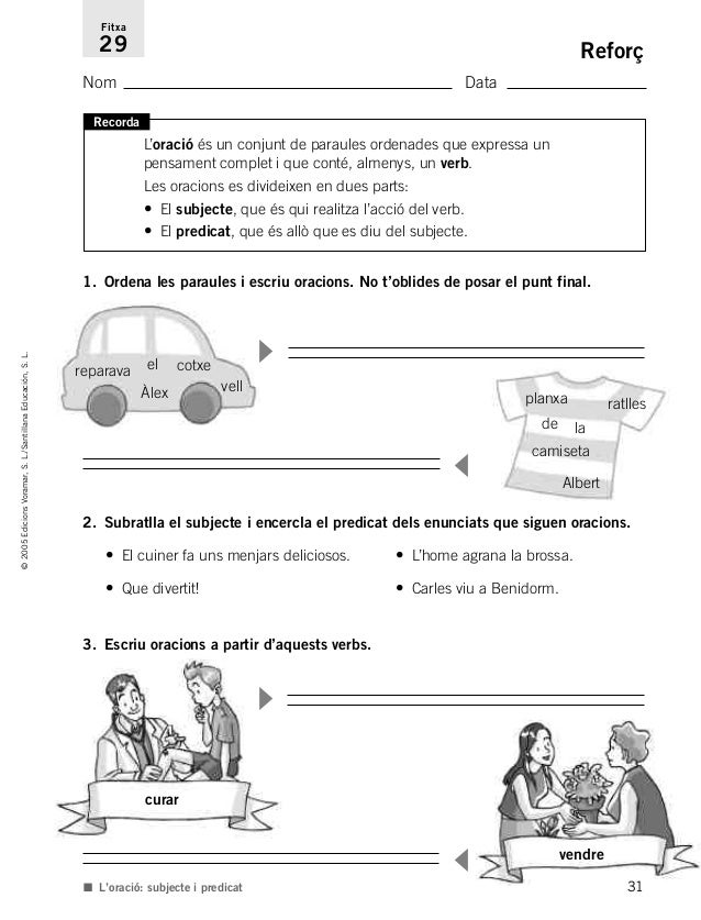 Resultado de imagen de reforç i ampliació valencià el verb