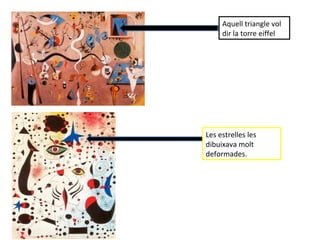 Aquell triangle vol dir la torre eiffel Les estrelles les dibuixava molt deformades. 