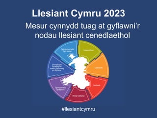Llesiant Cymru 2023
Mesur cynnydd tuag at gyflawni’r
nodau llesiant cenedlaethol
#llesiantcymru
 