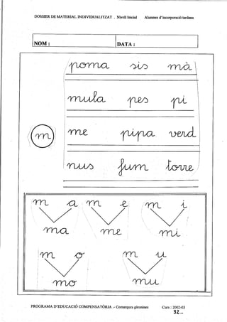 Lletres   dossier de material individualitzat 1