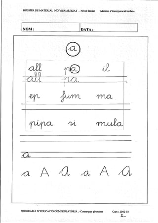 Lletres   dossier de material individualitzat 1