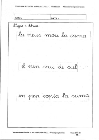 Lletres   dossier de material individualitzat 1