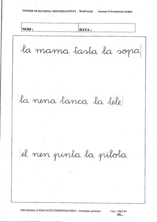 Lletres   dossier de material individualitzat 1