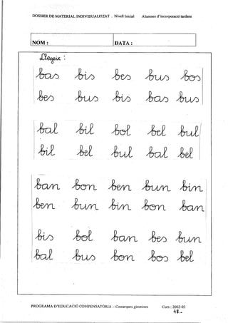 Lletres   dossier de material individualitzat 1