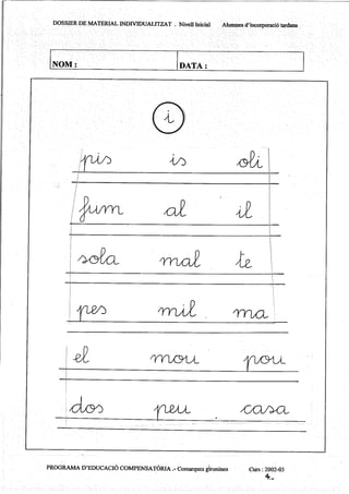 Lletres   dossier de material individualitzat 1