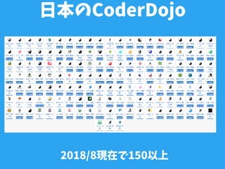 日本のCoderDojo
2018/8現在で150以上
 