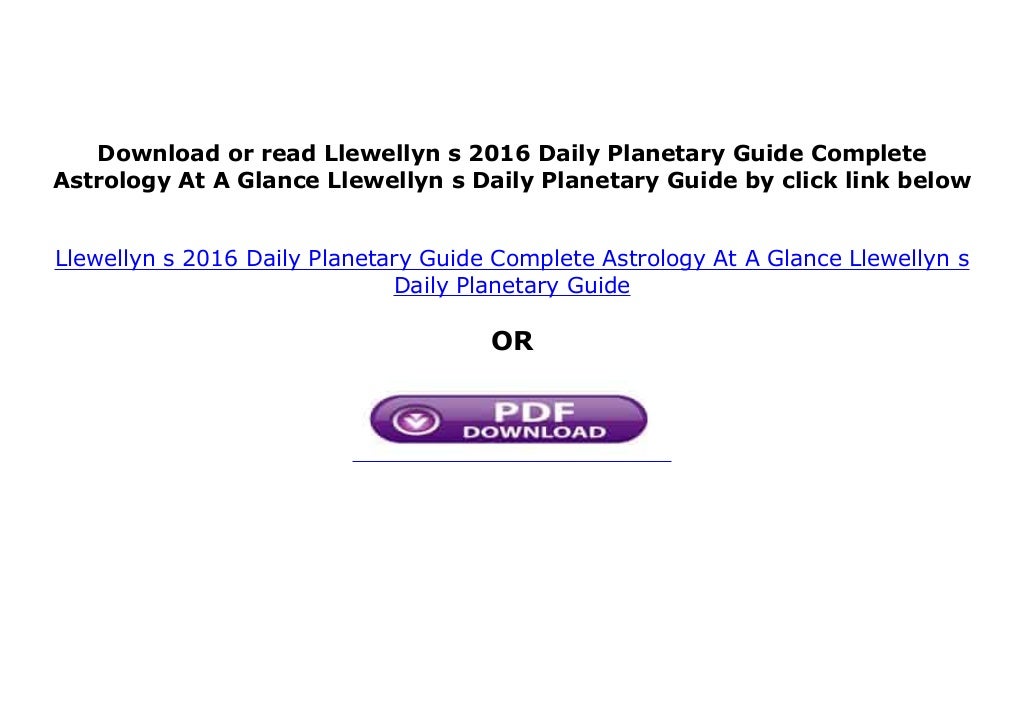 paperback_ Llewellyn s 2016 Daily Guide Complete Astrology…
