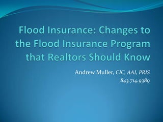 Andrew Muller, CIC, AAI, PRIS
Private Client Insurance Advisor
Mappus Insurance Agency, Inc.
843.763.4200
www.MappusInsurance.com
 