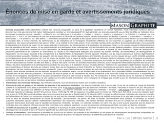 TSX.V: LLG OTCQX: MGPHF
Énoncés prospectifs: Cette présentation contient des «énoncés prospectifs» au sens de la législation canadienne en valeurs mobilières. Toute information contenue dans ce
document qui n'est pas clairement de nature historique peut constituer un énoncé prospectif. En règle générale, ces énoncés prospectifs peuvent être identifiés par l'utilisation d'une
terminologie prospective comme « planifie », « s'attend » ou « ne s'attend pas », « est prévu », « budget », « prévu », « estime », « prévisions », « a l'intention », « anticipe » ou « ne
prévoit pas », « croit », ou des variantes de ces mots et expressions ou l'énoncé que certaines actions, certains événements ou résultats « peuvent », « pourraient », « seraient », «
seront prises », « se produire » ou « être atteint ». L'information prospective est assujettie à des risques connus et inconnus, des incertitudes et autres facteurs qui pourraient rendre
les résultats réels, le niveau d'activité, les performances ou les réalisations de la Compagnie sensiblement différents de ceux exprimés ou suggérés par de telles informations
prospectives. Ces risques comprennent mais sans s'y limiter : (i) la volatilité du cours des actions; (ii) les marchés mondiaux et les conditions économiques générales; (iii) la possibilité
de dépréciations et de perte de valeur; (iv) les risques associés à l'exploration, au développement et à l'exploitation de gisements miniers; (v) les risques associés à l'établissement de
titres de propriété et des actifs miniers; (vi) les risques associés à la participation à des coentreprises; (vii) les fluctuations des prix des matières premières; (viii) les risques associés à
des risques non assurables survenant en cours d’exploration, de développement et de production; (ix) la concurrence à laquelle fait face l'émetteur à l’égard de l’embauche du
personnel expérimenté et de l’obtention du financement; (x) l'accès à une infrastructure adéquate pour soutenir les activités minières, de transformation, de développement et
d'exploration; (xi) les risques associés à des changements à la réglementation de l'exploitation minière régissant l'émetteur; (xii) les risques associés aux diverses réglementations
environnementales auxquelles l'émetteur est assujetti; (xiii) les risques liés aux retards réglementaires et d’obtention de permis; (xiv) les risques liés aux conflits d'intérêts potentiels;
(xv) la dépendance envers le personnel clé; (xvi) les risques de liquidité; (xvii) le risque de dilution potentielle par l'émission d'actions ordinaires; (xviii) la Compagnie ne prévoit pas
déclarer de dividendes à court terme; (xix) le risque de litiges et (xx) la gestion des risques. L'information prospective est fondée sur des hypothèses que la direction de l’entreprise
croit être raisonnables au moment où elles sont faites, y compris mais sans s'y limiter, les activités d'exploration continues, aucun changement défavorable important dans les prix des
métaux, les plans d'exploration et de développement procédant tel que prévu et la réalisation de leurs résultats attendus, l'obtention des approbations réglementaires requises, et les
autres hypothèses et facteurs énoncés aux présents textes. Bien que la Compagnie ait tenté d'identifier les facteurs importants qui pourraient amener les résultats réels à différer
sensiblement de ceux contenus dans les énoncés prospectifs, il peut y avoir d'autres facteurs qui fassent en sorte que les résultats ne soient pas ceux attendus, estimés ou prévus. Il
ne peut y avoir aucune assurance que ces énoncés prospectifs se révéleront exacts, car les résultats réels et les événements futurs pourraient différer considérablement de ceux
anticipés dans de tels énoncés prospectifs. Cet énoncé de mise en garde sur les informations de nature prospective a été fourni afin d’aider les investisseurs à comprendre les
activités de la Compagnie, ses opérations et ses plans d'exploration et peut ne pas convenir à d'autres fins. Par conséquent, le lecteur ne devrait pas se fier indûment à l'information
prospective. Les informations prospectives ne sont valables qu'à la date de cette présentation, et la Compagnie ne s'engage pas à mettre à jour ces informations prospectives, sauf
conformément aux lois sur les valeurs mobilières applicables.
 Présentation des monnaies d’échange: Sauf indication contraire, tous les montants en dollars sont en dollars canadiens.
 Énoncés de mise en garde sur les estimés de réserves et de ressources minérales: Les réserves minérales sont la source des 25 ans de vie minière de l’étude de faisabilité
publiée le 25 Septembre 2015, telles qu’amendées le 1er mars 2016, et ne sont pas incluses dans les ressources minérales « en-fosse » mesurées et indiquées de 58,1 Mt ayant une
teneur de 16,3% Cg (ayant une définition de forage équivalente). Les réserves minérales et les ressources minérales « en-fosse » sont incluses dans le total des ressources
minérales mesurées et indiquées de 65,7 Mt ayant une teneur 17,2% Cg (19,1 Mt de ressources mesurées ayant une teneur de 17,9% Cg et 46,6 Mt de ressources indiquées ayant
une teneur de 16,9% Cg) ayant été publiées dans le communiqué de presse de la Société daté du 15 décembre 2014. Le point de référence pour l’estimation des réserves minérales
est l’alimentation de l’usine. Les ressources minérales qui ne sont pas des réserves minérales, n’ont pas démontré de viabilité économique et ne sont pas incluses dans la vie de la
mine ou dans les résultats économiques de l’étude de faisabilité. L’environnement, les permis, les titres, la fiscalité, l’environnement socio politique, le marketing, ou d’autres
questions pertinentes peuvent affecter matériellement l’estimation des ressources minérales. Ces mêmes éléments devraient être pris en compte lors de la réalisation d’une
évaluation économique éventuelle visant à classifier les ressources minérales « en-fosse » en réserves minérales. En outre, il ne peut y avoir aucune assurance que les ressources
minérales dans une catégorie inférieure peuvent être converties à une catégorie supérieure, ou que les ressources minérales peuvent être converties en réserves minérales.
 Contrôle et assurance de la qualité: Le contenu scientifique et technique de cette presentation a été révisé et approuvé par Jean L’Heureux, Ing. M. Ing., Vice-président exécutif,
développement du procédé et est une Personne Qualifée tel que définie par l’Instrument National 43-101
 Sources d’information: Les informations et données tels que les prix du marché, les quantités et les informations sur les projets en développement des entreprises comparables ont
été obtenus auprès de sources publiques telles que les communiqués de presse, les rapports techniques et différentes publications de l'industrie.
Énoncés de mise en garde et avertissements juridiques
2
 
