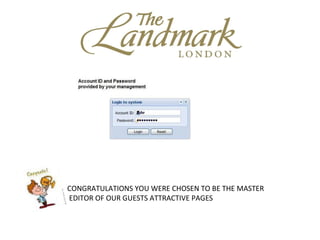 CONGRATULATIONS YOU WERE CHOSEN TO BE THE MASTER EDITOR OF OUR GUESTS ATTRACTIVE PAGES 