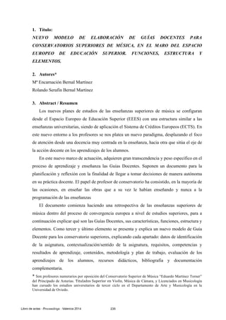 Llibre actes.pdf i congreso conservatorios superiores de música 2014