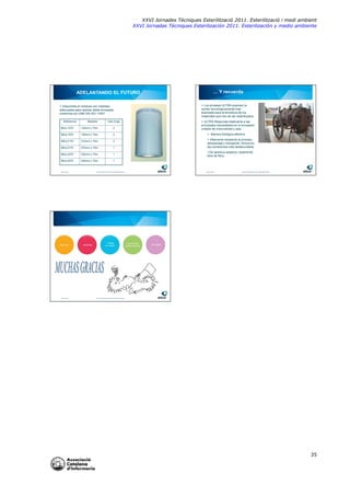 XXVI Jornades Tècniques Esterilització 2011. Esterilització i medi ambient
XXVI Jornadas Técniques Esterilización 2011. Esterilización y medio ambiente

ADELANTANDO EL FUTURO
Disponible en bobinas con medidas
adecuadas para realizar doble envasado
conforme con UNE EN ISO 11607
Referencia

Medidas

Uds./Caja

96UL1270

120mm x 70m

2

96UL1570

150mm x 70m

2

96UL2170

210mm x 70m

2

96UL2770

270mm x 70m

1

96UL3270

320mm x 70m

1

96UL4270

420mm x 70m

… Y recuerda
Los envases ULTRA suponen la
opción tecnológicamente más
avanzada para la envoltura de los
materiales que han de ser esterilizados.
ULTRA Responde totalmente a las
principales necesidades en el envasado
unitario de instrumental y sets

1

©Amcor 2009 |

Footer information goes here including draft stamp etc

©Amcor 2009 |

Barrera biológica efectiva
Altamente resistente al proceso,
almacenaje y transporte, incluso en
las condiciones más desfavorables
De apertura aséptica, totalmente
libre de fibra

©Amcor 2009 |

Footer information goes here including draft stamp etc

Footer information goes here including draft stamp etc

35

 