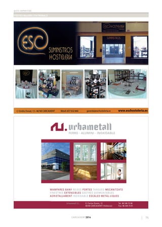 guia comercial
FESTES MAJORS I PATRONALS
75CARCAIXENT2014
 
