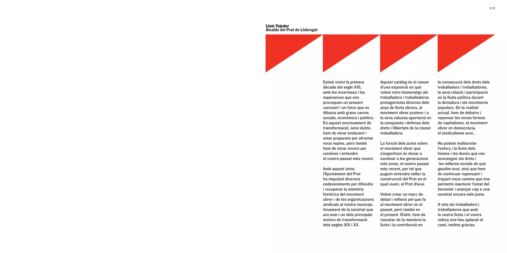 Catàleg exposició Lluita i treball. El moviment obrer al Prat 1917-1978