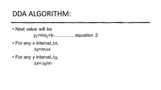 Lline Drawing Algorithm | PPT