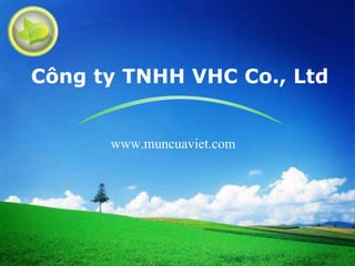 LOGO
Công ty TNHH VHC Co., Ltd
www.muncuaviet.com
 