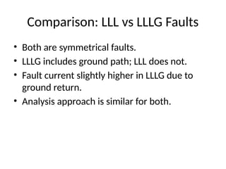 Lll Comprehensive Analysis of LLL and LLLG Faults in Power Systems Using ...