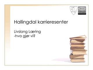 Hallingdal karrieresenter Livslang Læring-hva gjør vi? 