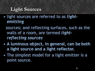 illumination model in Computer Graphics by irru pychukar | PPTX