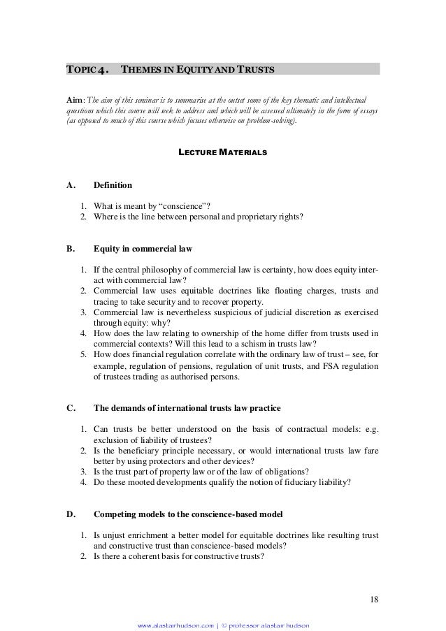 essay on trust