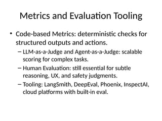 Evaluation and Benchmarking of LLM Agents: Full Slide Deck (2025).pptx