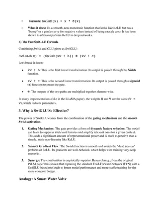 Swiggle Function Math LLM Architecture Terms Defined from Sebastian Raschka's Paper Big LLM ...
