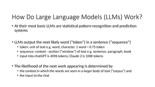 llm_presentation and deep learning methods | PPTX