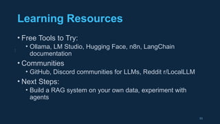 LLM, RAG & Agents - understand the basics and the concept of building ...