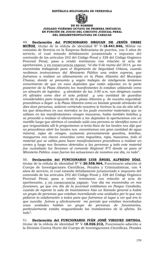 Sentencia contra Leopoldo López