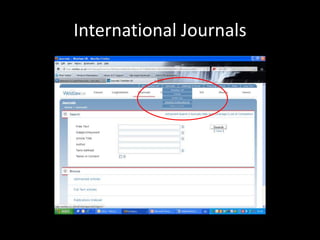International Journals
 