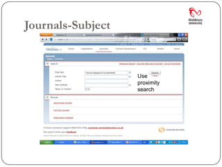 Journals-Subject


                   Use
                   proximity
                   search
 