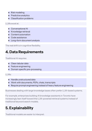 LLMs vs Traditional AI Models: Essential Business Insights for 2026 | PDF