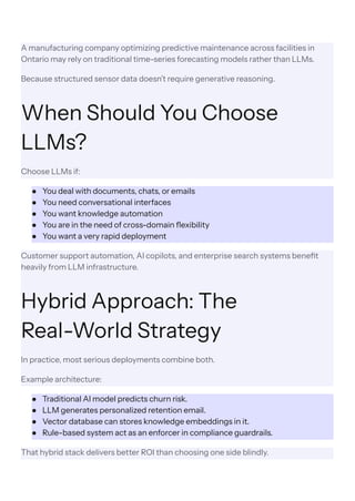 LLMs vs Traditional AI Models: Essential Business Insights for 2026 | PDF