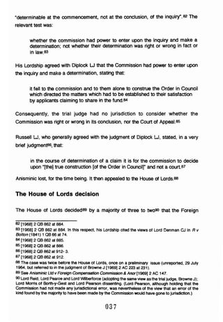 DOCTRINE OF EXTENDED JURISDICTIONAL ERROR IN AUSTRALIA: MASTER OF LAWS (LLM) THESIS Slide 53