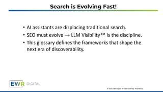 Image showcasing LLM Visibility™ Future of Search 2025.pdf