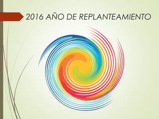 2016 AÑO DE REPLANTEAMIENTO
 