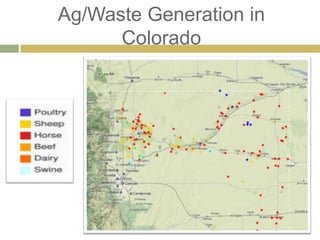 Ag/Waste Generation in
Colorado
 