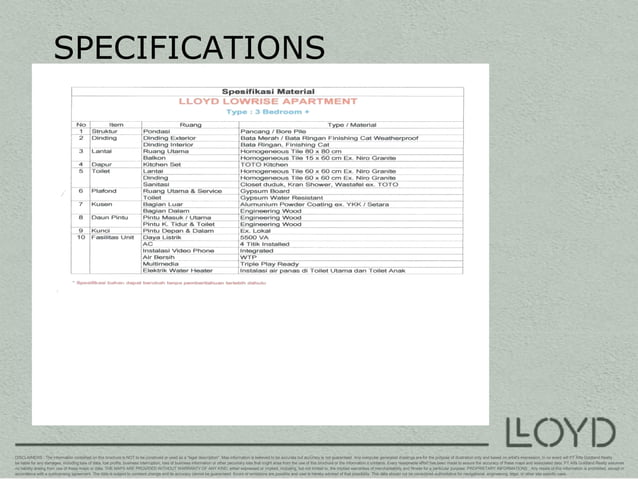 e-brosur Apartemen Lloyd Alam Sutera | PPT