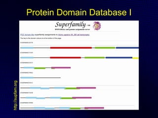 http://supfam.org   Protein Domain Database I
 