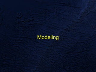 Modeling
 