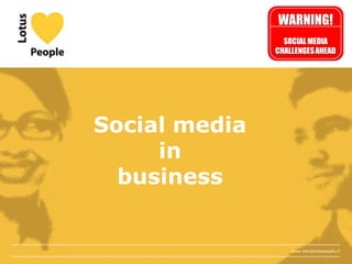 Social media in business 