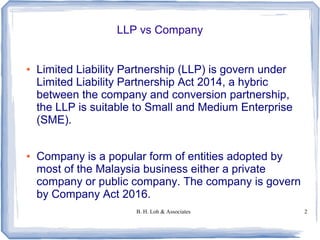 Limited Liability Partnership (LLP) vs companies